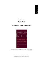 Portnoys Beschwerden - Amerikanische Literatur