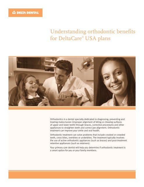Understanding orthodontic benefits for DeltaCare® USA plans