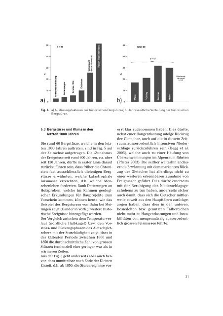 Bergstürze und Klima in den Alpen - Bulletin für angewandte Geologie