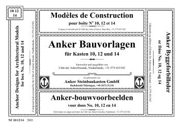 Bauvorlagen 10, 12, 14 - Aktuell - ankerstein.ch