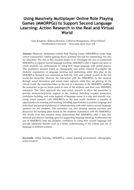 Developing leaders through playing Massively Multiplayer Online  Role-Playing Games (MMORPG) – The Learning Avenue