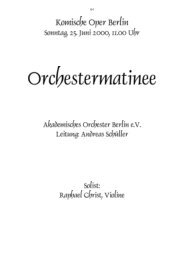 Ouvertüre zur Oper „Der Freischütz“ - Akademisches Orchester Berlin