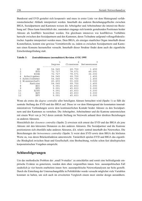 Innen- und aussenpolitische Entscheidungsstrukturen in der Schweiz