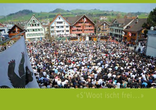 Appenzeller Bräuche und Traditionen. - Appenzell.ch