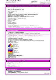 Material Safety Data Sheet - AppliChem