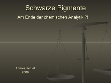 Schwarze Pigmente