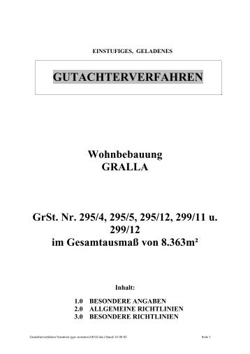 Auslobung (pdf, 41KB) - Architekturwettbewerb.at