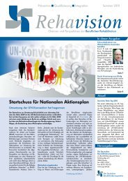 Rehavision Sommer 2010 - Die Deutschen Berufsförderungswerke