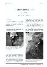 TOTES GEBIRGE 2002 - Arbeitsgemeinschaft Höhle und Karst ...