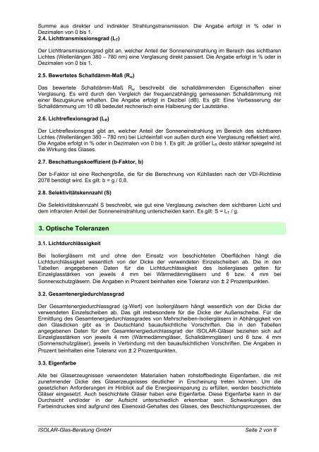 Merkblatt: Mehrscheiben-Isolierglas