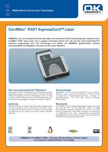 CardMan® 4321 ExpressCard™ Leser - Arp