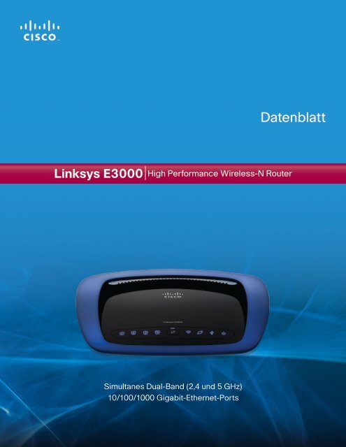 Linksys E3000 Datasheet - Arp