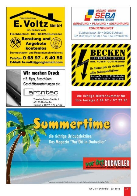 Sommerferienkalender Kinder - artntec