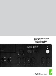 ASC Bedienungsanleitung AS 4500 AS 5000 - ASC 6000