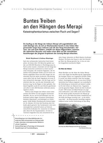 Buntes Treiben an den Hängen des Merapi - Asienhaus