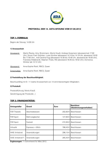 Protokoll 14. AStA-Sitzung 120807-hp