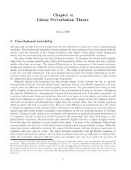 Chapter 4: Linear Perturbation Theory