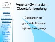 Aufgabenfeld I - Aggertal-Gymnasium