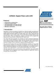 AVR223: Digital Filters with AVR - Atmel Corporation