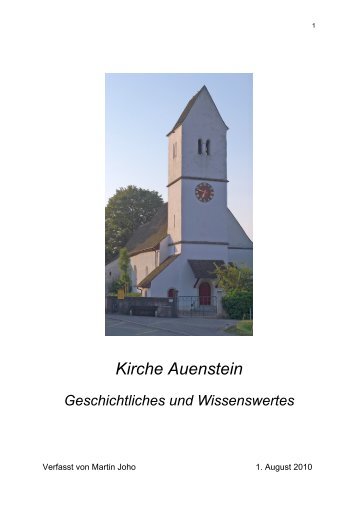Kirche (13MB PDF) - Gemeinde Auenstein