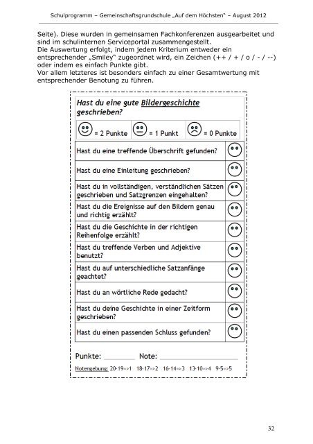 Schulprogramm - GGS "Auf dem Höchsten" Nümbrecht