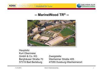 MarineWood TR® - Küstenwasserbau