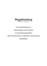 Regelkatalog - Ausbildungsvorbereitung