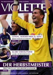 DER HERBSTMEISTER - SV Austria Salzburg