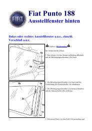 FIAT PUNTO 188 BEDIENUNGSANLEITUNG Pdf-Herunterladen