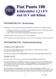 Fiat Punto 188 Kühlerlüfter 1,2 l 8 V und 16 V mit ... - AutoExtrem.de