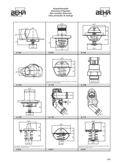 Thermostate – Thermoschalter – Thermofühler ... - Auto Total