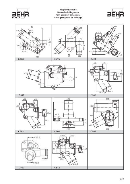 Thermostate – Thermoschalter – Thermofühler ... - Auto Total