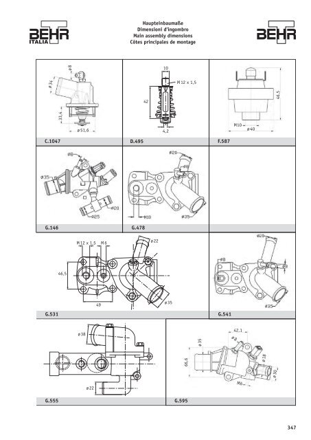 Thermostate – Thermoschalter – Thermofühler ... - Auto Total