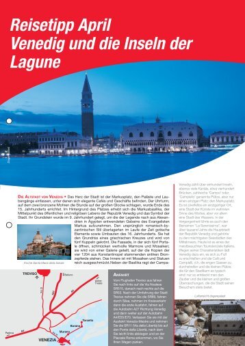 Venedig-Reisespezial hier als pdf-Dokument - Avis