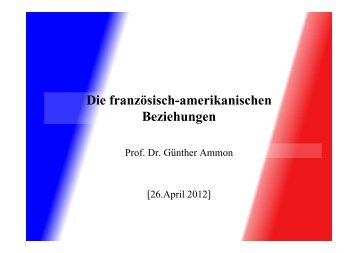 Vortrag Prof. Ammon, 26.04.12