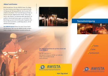 AWISTA Flyer - Tunnelreinigung