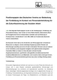 Positionspapier des Deutschen Vereins zur Bedeutung der ...
