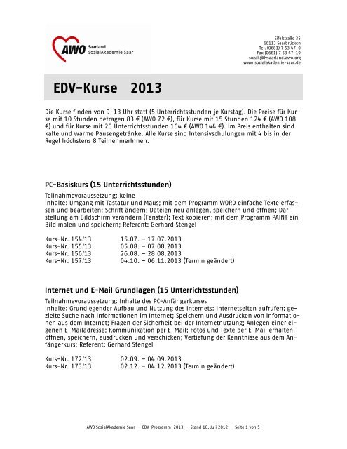 EDV-Programm 2013