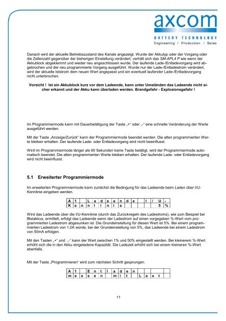 Bedienungsanleitung SMAPL4P - axcom GmbH