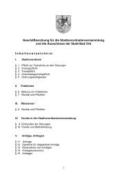 Geschäftsordnung für die Stadtverordnetenversammlung - Bad Orb