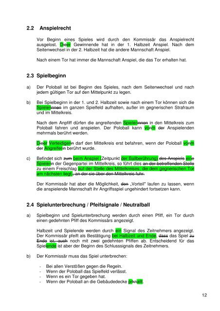 Reglement Radpolo Inhalts - Badischer Radsport-Verband e.V.