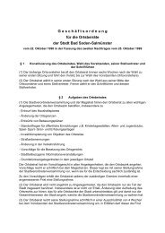 Geschäftsordnung für die Ortsbeiräte - Stadt Bad Soden -Salmünster