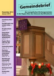 Gemeindebrief - Dekanat Bad Windsheim