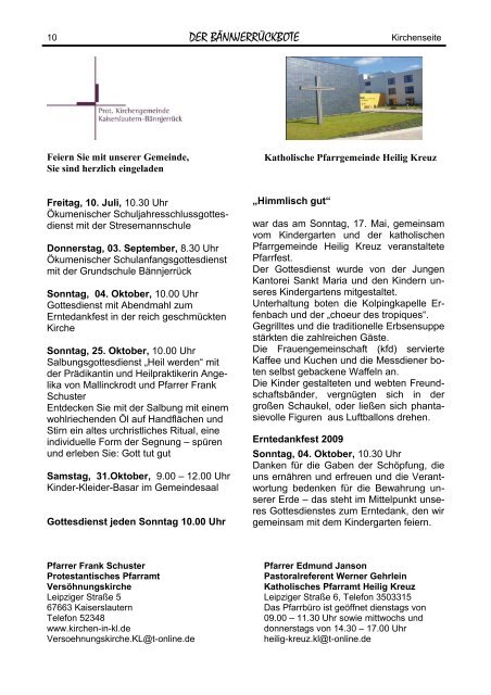 5. Ausgabe - Stadtteil Bännjerrück/Karl-Pfaff-Siedlung