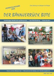 der bännjerrück bote - Stadtteil Bännjerrück/Karl-Pfaff-Siedlung