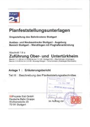 Planfeststellungsunterlagen - Bahnprojekt-Stuttgart-Ulm