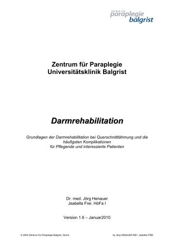 Darmrehabilitation