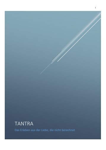 TANTRA - bei BAMBUSHALLE