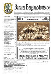 Heimattreffen am 2. Mai 2004 - Banater Berglanddeutsche