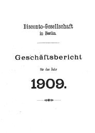 Geschäftsbericht - Historische Gesellschaft der Deutschen Bank e.V.